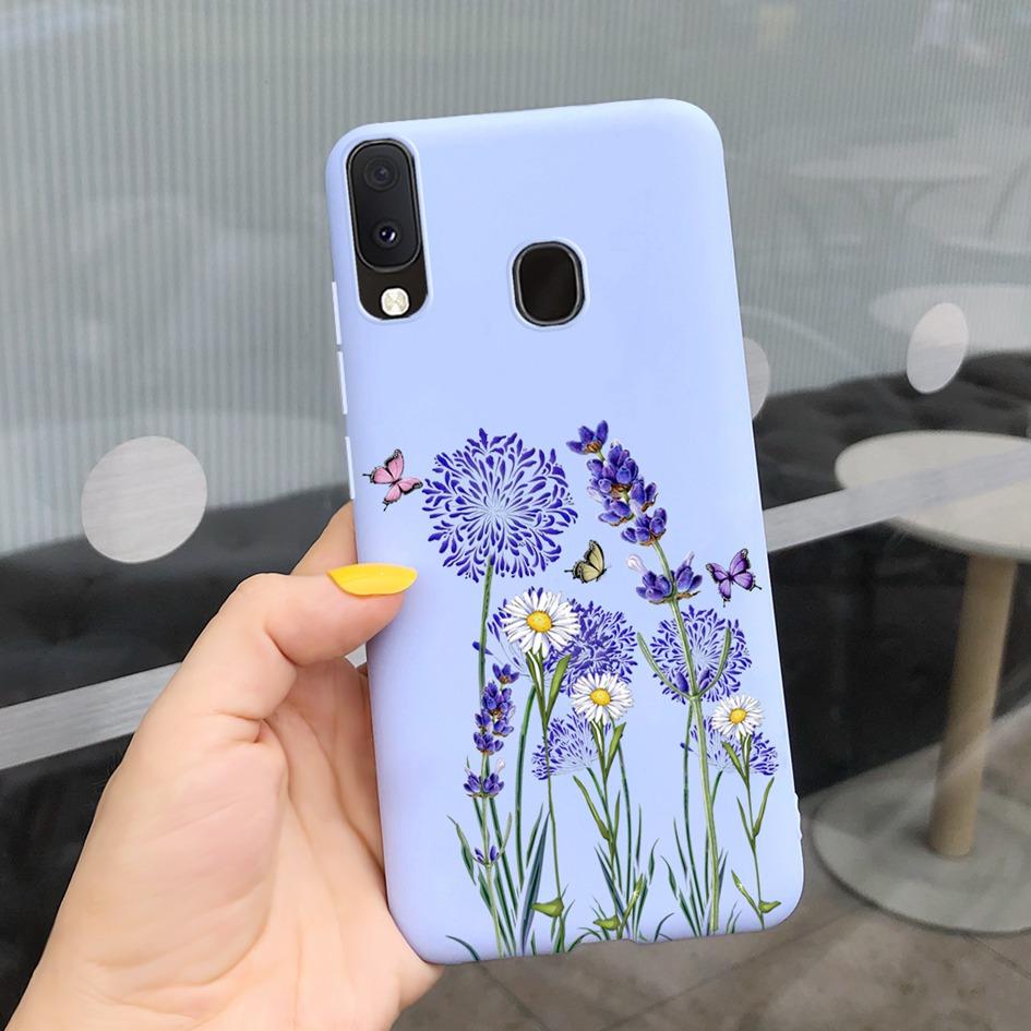 Красочный чехол с цветами для Samsung Galaxy A20 A20S A20E Чехлы Силиконовая задняя крышка Мягкие Fundas для Samsung A20 S A207F A 20 E Coque