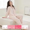 Pure cotton double-layer crepe cloth confinement clothes postpartum spring and summer sweat-absorbing and breathable sweet solid-color gauze pregnant