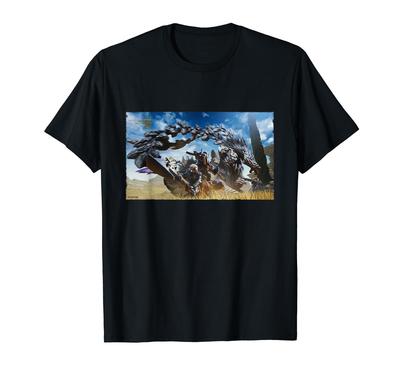 Футболка с основным артом Monster Hunter Wilds