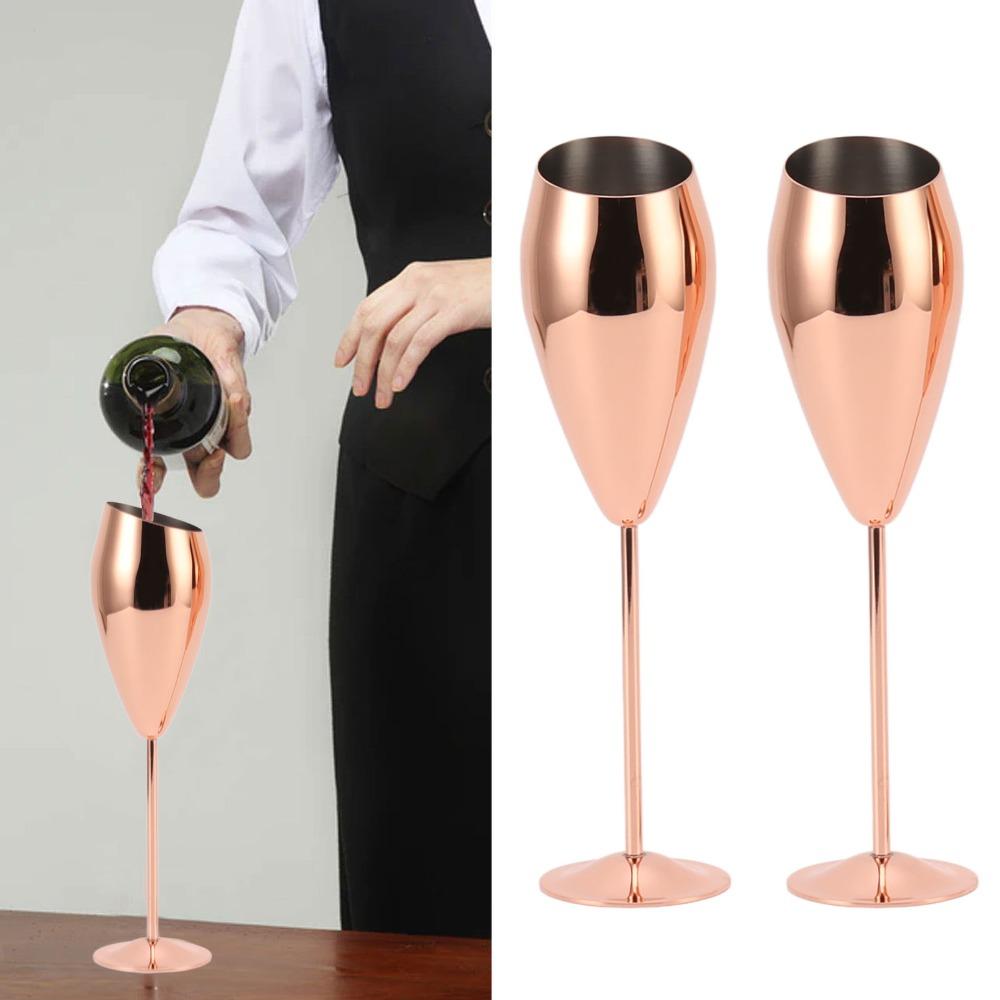 2pcs Sturdy Thick Bottom Modern Champagne Flutes Unbreakable Champagne Wine Glasses Birthday