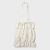 Clover Heart Shirred Ribbon Eco Bag Ivory