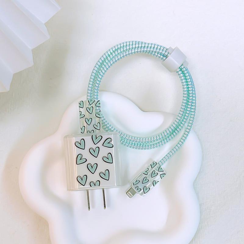 Защита кабеля для передачи данных, спиральная защитная намотка для Apple Iphone 18 Вт 20 Вт, защита для зарядного устройства, силиконовый чехол, предотвращающий поломку