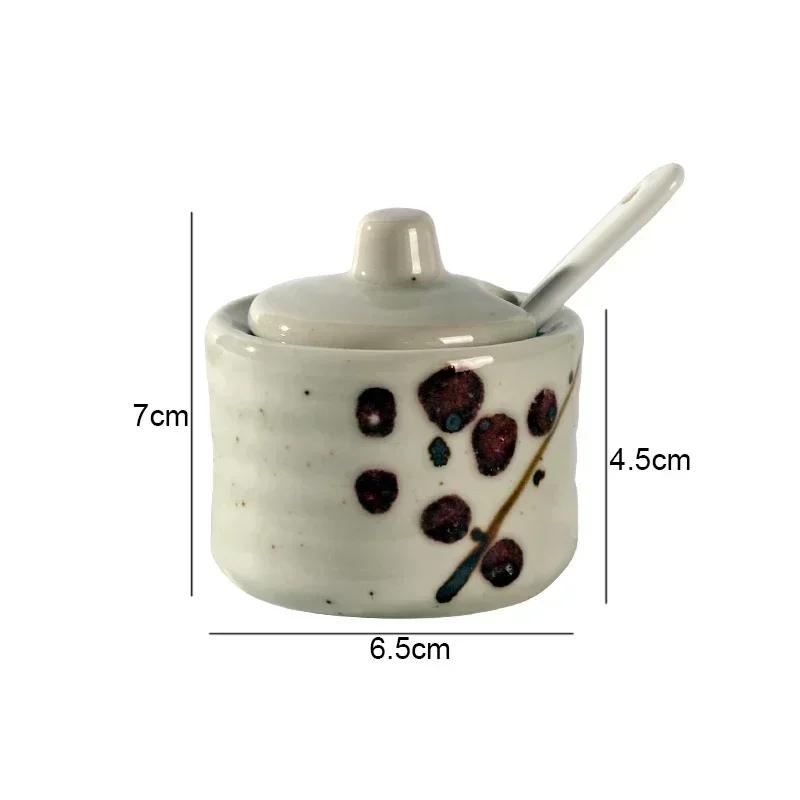 Ретро керамические банки для приправ Солонки и перечницы Кухонные принадлежности для специй Банки для специй Коробка для приправ Кухонные принадлежности