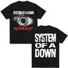 System of a Down Mezmerize Album Eye Clock Graphic T-Shirt, Unisex Rock Streetwear Casual Cotton T-shirt