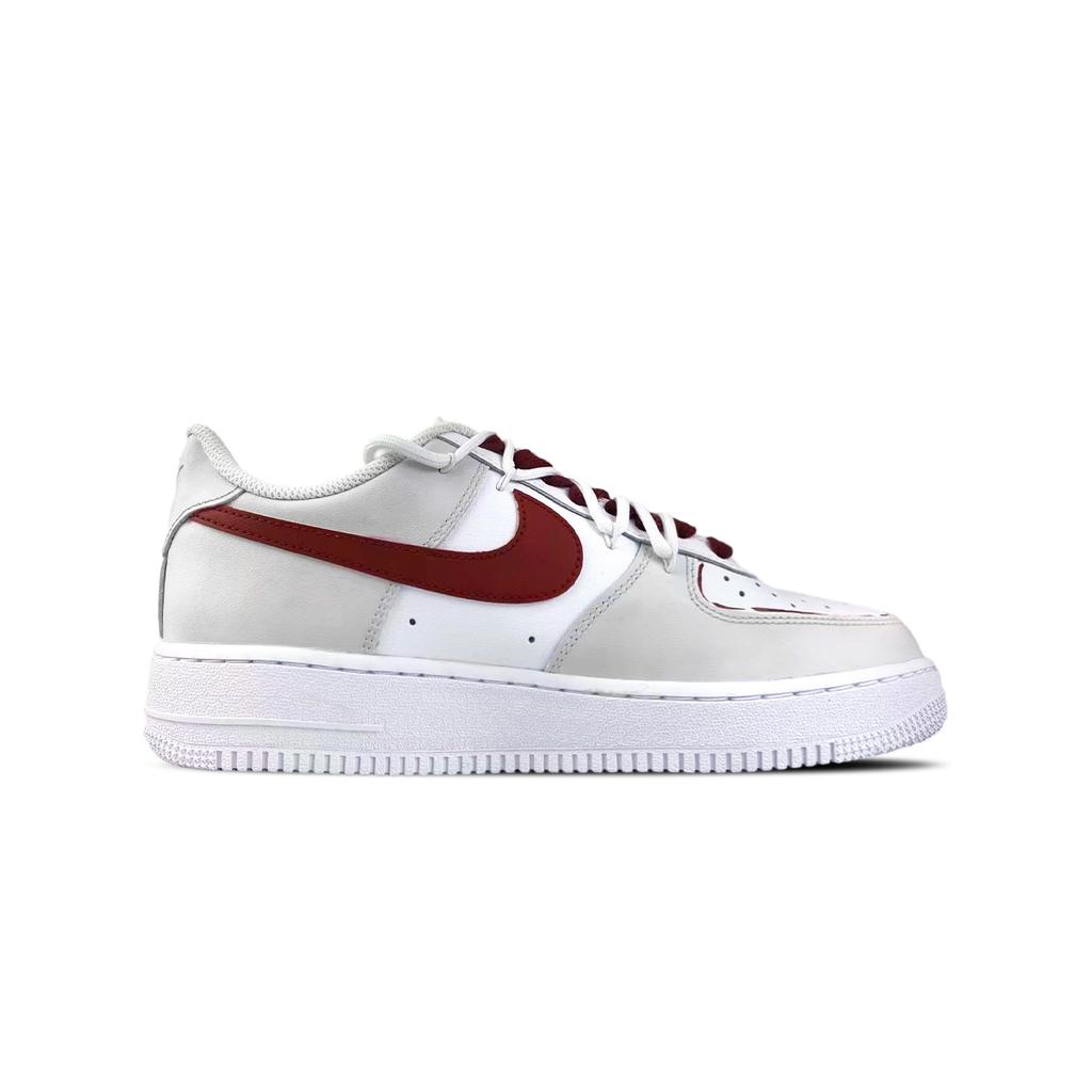 Nike Кроссовки Air Force 1 BNK Blush Letter Низкие Кеды для Скейтборда Унисекс Белый Красный CW2288-111(Team1771-)