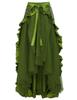 Gothic Vintage Midi Skirt With Elastic Waist For Women Spring 2024 Casual Wear