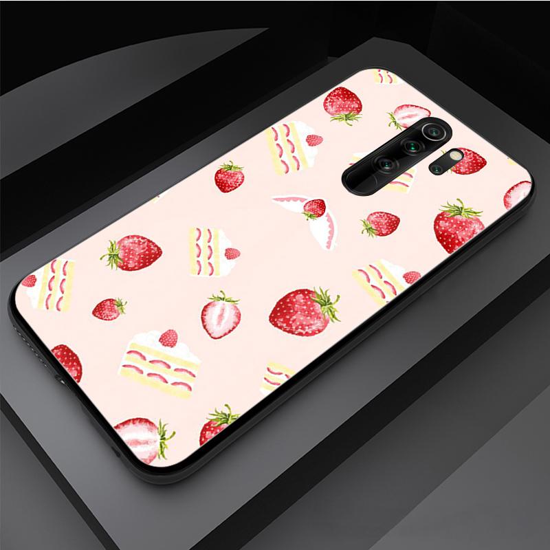 Чехол для телефона из закаленного стекла Cake для Redmi Note 5 6 7 8 Pro Note8T Note9S Redmi8 9 Cover Shell