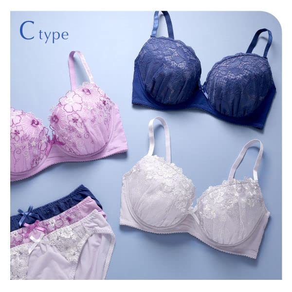 Бюстгальтер и шорты 3 lucky large glamour size [Shirohato] комплект, части, прозрачная сумка, GHI, размер, (Я, H80-LL)