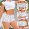 Women's Boxers Panties Cute Blossom Printed Ladies Panties Lace Underwear Seamless Panties Casual Solid Underwear S-XL