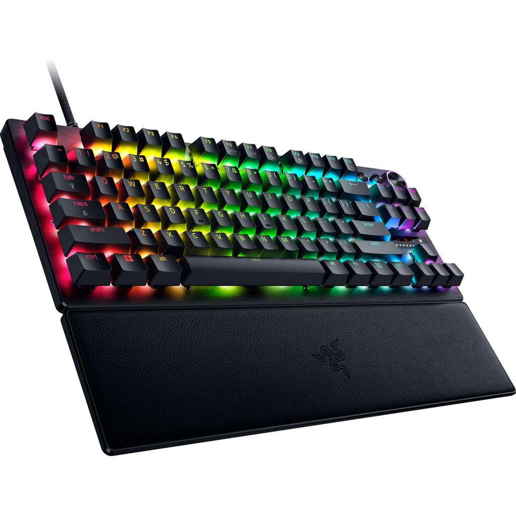 Razer Huntsman V3 Pro Tenkeyless JP Analog Gaming Keyboard with Rapid Adjustable Optical 40G Actuation Wrist Rest Japanese Trigger, Actuation,