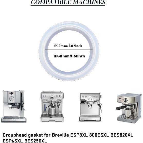 Запасная прокладка группы кофемашины для Breville ESP8XL 800ESXL BES820XL ESP6SXL BES250XL Эспрессо-машина Силиконовое уплотнительное кольцо Аксессуары