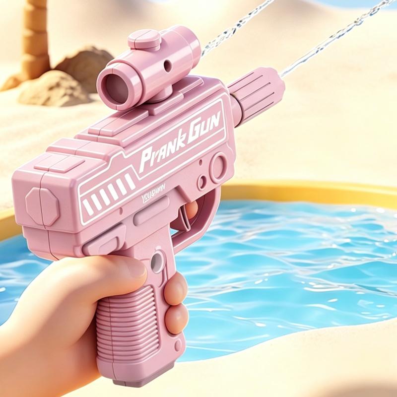 Игрушечный пистолет для водяных брызг с вращающимся прицелом, конструкция с двойным соплом для двойного распыления, летняя игрушка для игр с водой в бассейне и на пляже, для всех возрастов