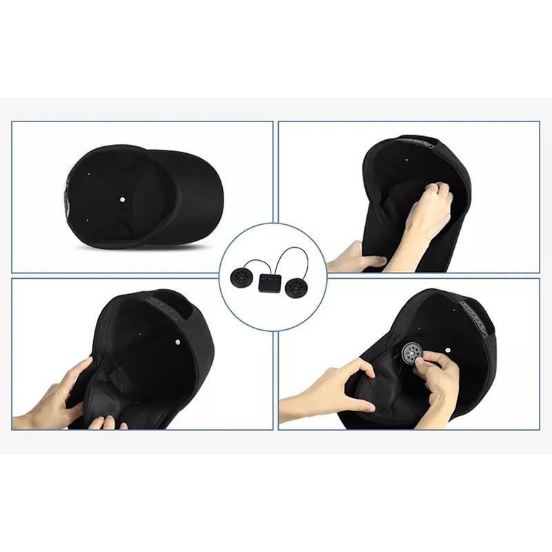 Бейсбольная кепка с беспроводной Bluetooth-гарнитурой, с динамиком, бейсбольная кепка для музыки на открытом воздухе, гарнитура с микрофоном, наушники громкой связи, для занятий спортом