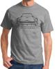 1956 Mercury Monterey Front End Profile Design Tshirt
