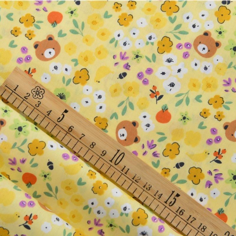 Классика Пасторальный Цветочный Поплин Хлопковая Ткань DIY Детская Одежда Ткань Сделать Постельное Белье Лоскутное Одеяло Украшение Домашняя Швейная Ткань
