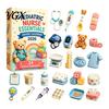 Miniature Hobby Collection 2026 Career Advent Calendar, 24-Day Countdown Box with Mini Occupation Desktop Display Collectible Figures, Community