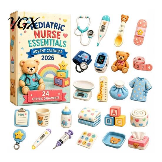 Miniature Hobby Collection 2026 Career Advent Calendar, 24-Day Countdown Box with Mini Occupation Desktop Display Collectible Figures, Community