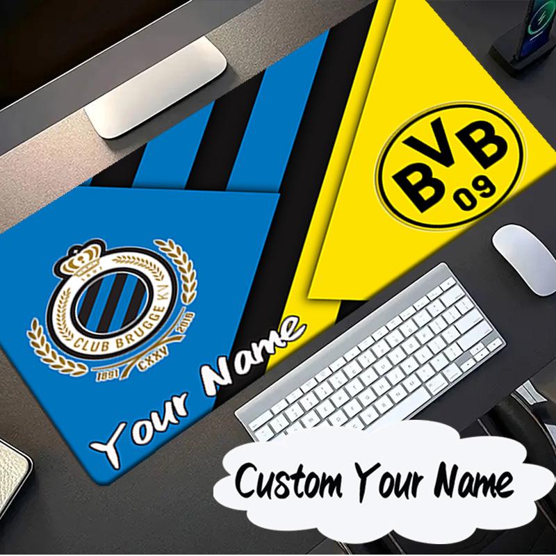 Custom Name Mouse pad Club Brugge Fc Crest Mouse pad, Gaming Mouse Pad, keyboard pad, Desk Decor for computer notebook Fan Birthday Gift