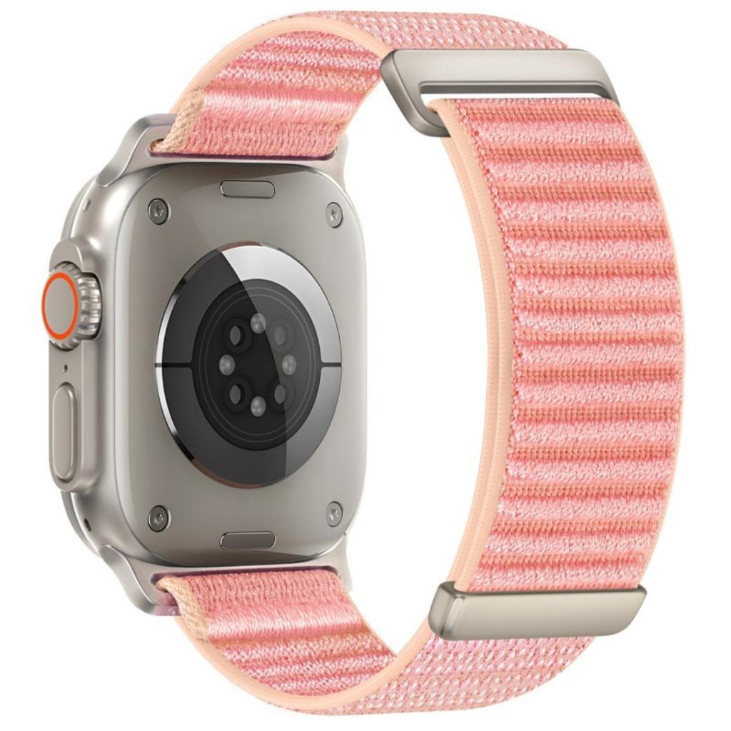 Watch Band For Apple Watch Series 11 10 42mm / 9 8 7 41mm / SE3 SE2 SE 6 5 4 40mm / 3 2 1 38mm Two-Piece Magic Tape Nylon Woven Wrist Strap