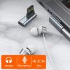 Угловой 90° USB на Type-C Адаптер-Коннекторы Реверсивные Штекеры Поддержка Встроенного Управления для Легкого Использования в Тесном Пространстве