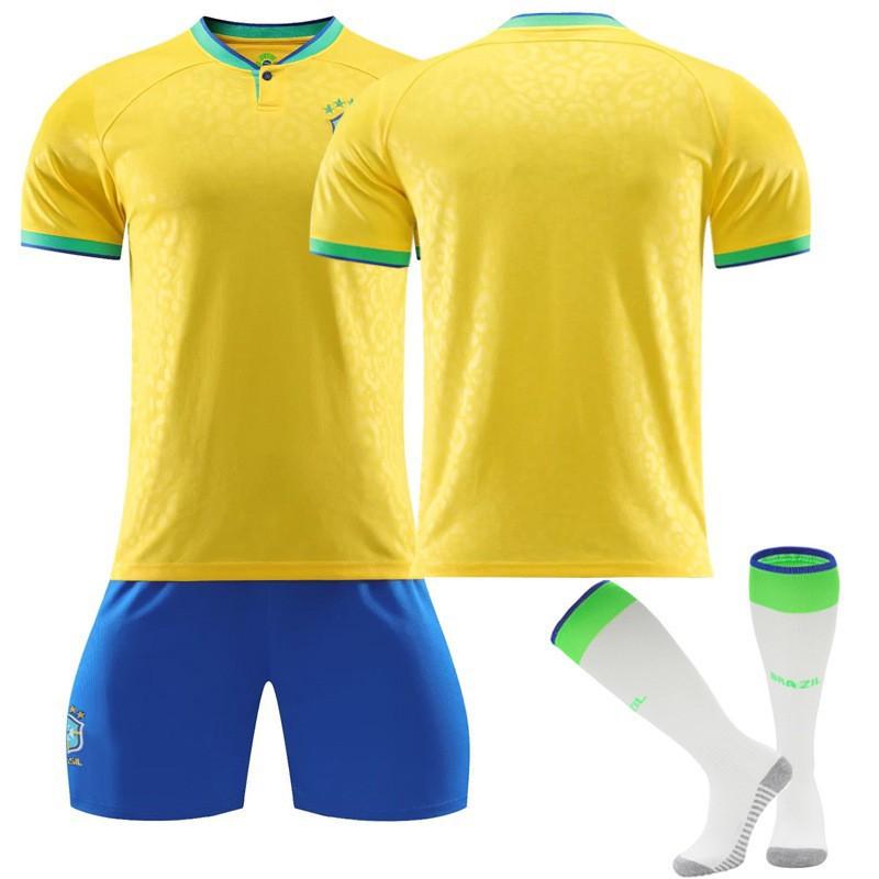 2223 No. 10 Neymar 20 Vinicius 918 Jesus Football Uniforms Fans Home Short Sleeves