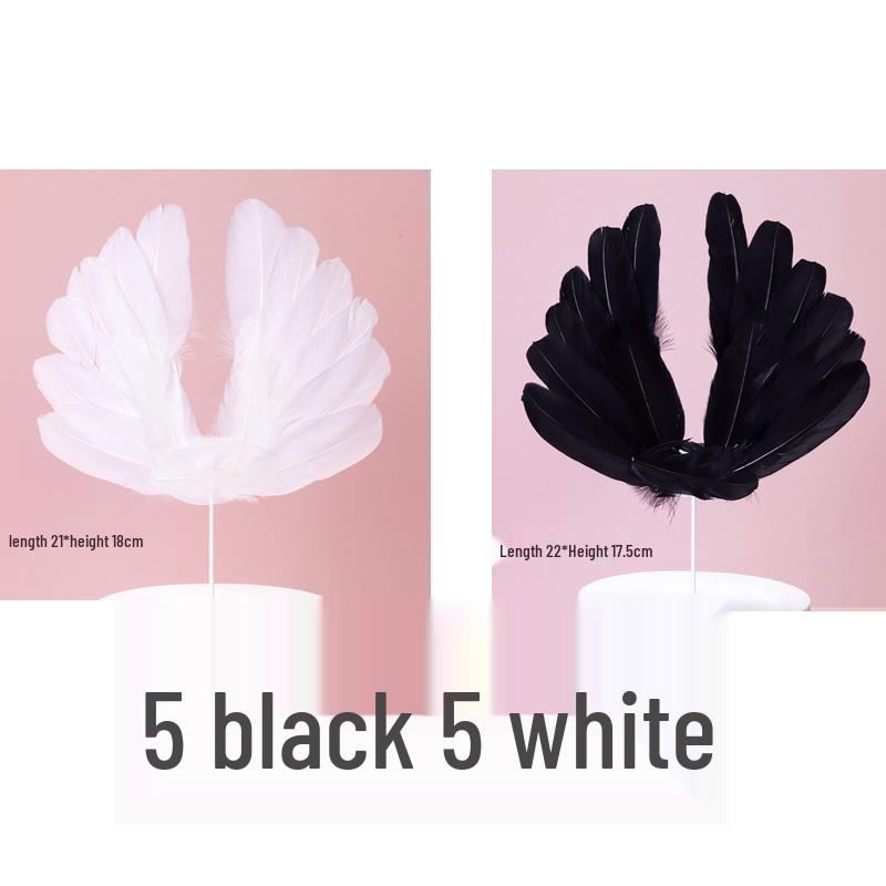 10 Топперов и украшений для торта в виде перьев ангельских крыльев