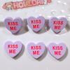 10 шт. Новые Милые Мультяшные Сердечки Серии KISS ME Плоская Основа Украшение Бижутерия Банты Аксессуары