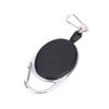 Clips ABS ID Lanyard Anglers Keychain Recoil Retractable Pull Key Ring Badge Holder Badge Reel