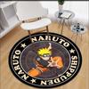 Anime Naruto Print Carpet  Area Rugs Round Carpet for Living Room Floor Mat Flannel Anti-Slip Mat for Children