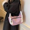 Large Capacity Bag Women's 2025 New Lazy Style Personality Casual Oxford Cloth Shoulder Crossbody Bag Student Class Bag