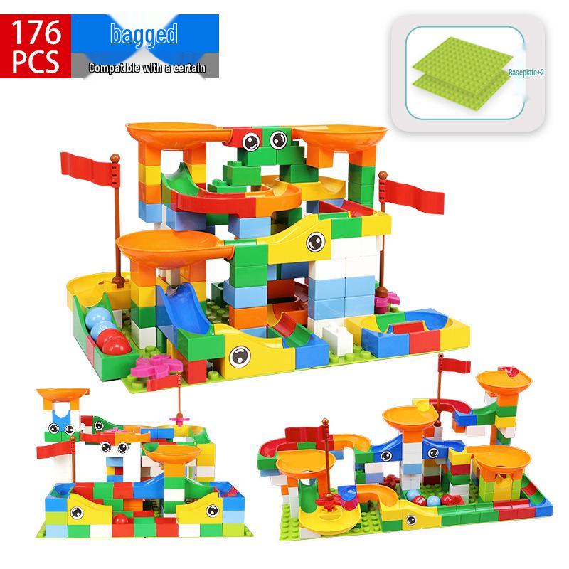 Kids' Enlightenment Marble Run Building Set - Ages 4-6, Changeable Blocks