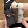 Autumn/Winter Women's Knee-High Pile Socks - Trendy Mid-Calf, Boneless Cotton