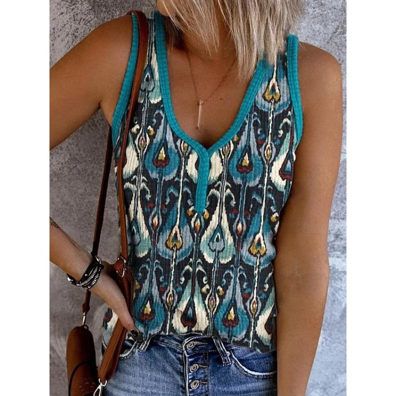 MGHR Women's V-Neck Sleeveless Fashion Casual Blouses & Shirts