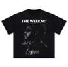 The Weeknd Эйбел Тесфайе Ретро Музыкальная Футболка Унисекс и Унисекс Винтажная RB Артист Графический Принт Повседневная Хлопковая Уличная Одежда Футболка Топы