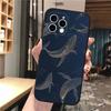 Whale Phone Case For Iphone 17 Pro Max Air 16 15 14 13 Pro Max 15 16 Pro 15Plus