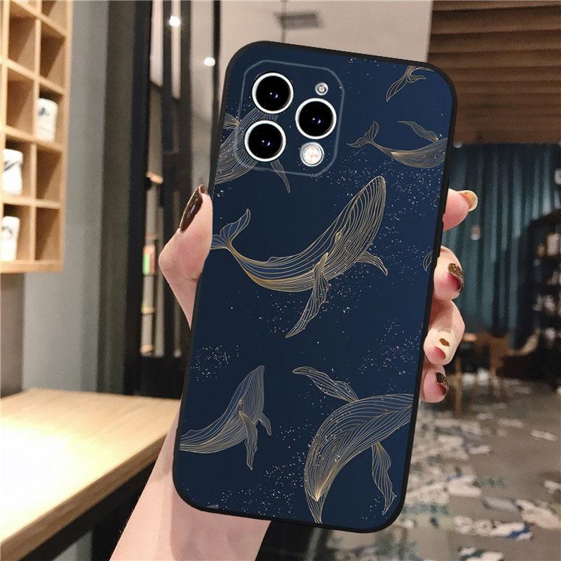 Whale Phone Case For iphone 17 Pro Max Air 16 15 14 13 Pro Max 15 16 Pro 15Plus