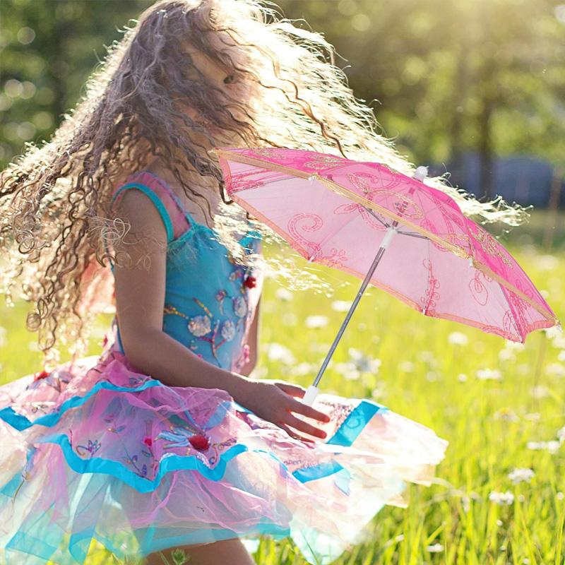 1PC Embroidered Photography Prop Toy Gifts For Girls Decorative Umbrella Dance Accessories Large Size Lace Umbrella