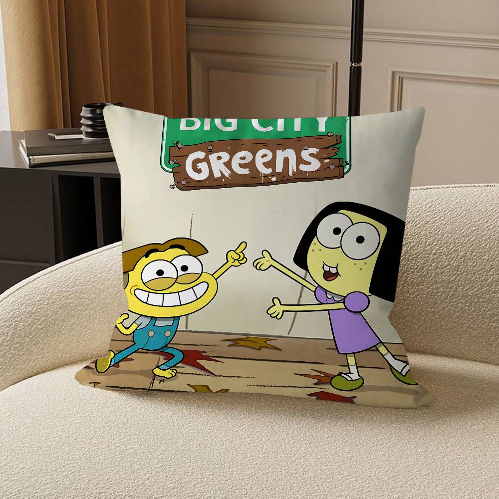 B-Наволочка Big City Greens, чехол для диванной подушки, украшение для дома, комнаты, детский подарок