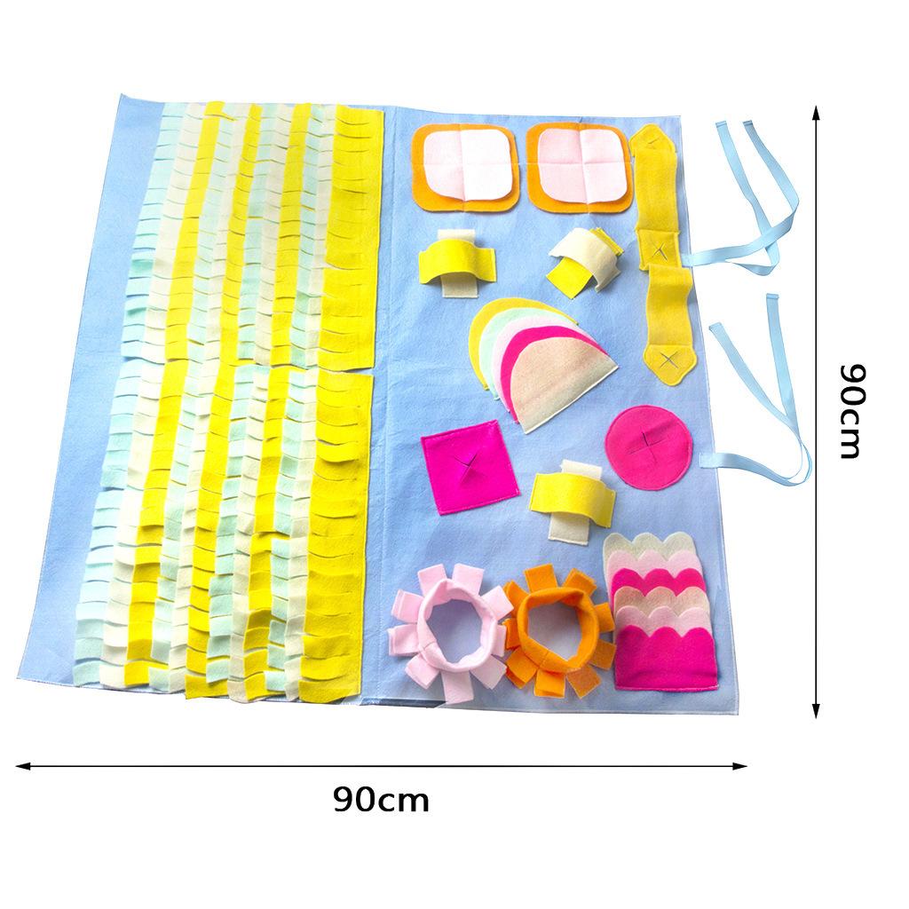 Коврик для собак, нюхательный коврик для домашних животных, коврик против удушья, одеяло для дрессировки кошек, собак, рабочая игрушка для носа, интеллектный коврик для замедления кормления домашних животных