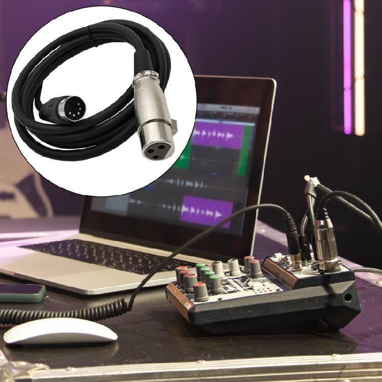 Длинный износостойкий кабель-адаптер MIDI to XLR DIN 5Pin to XLR Audio для долговечности