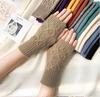 Wool Fingerless Knit Gloves for Women – Warm, Stylish, Cable Knit, Wrist Protection