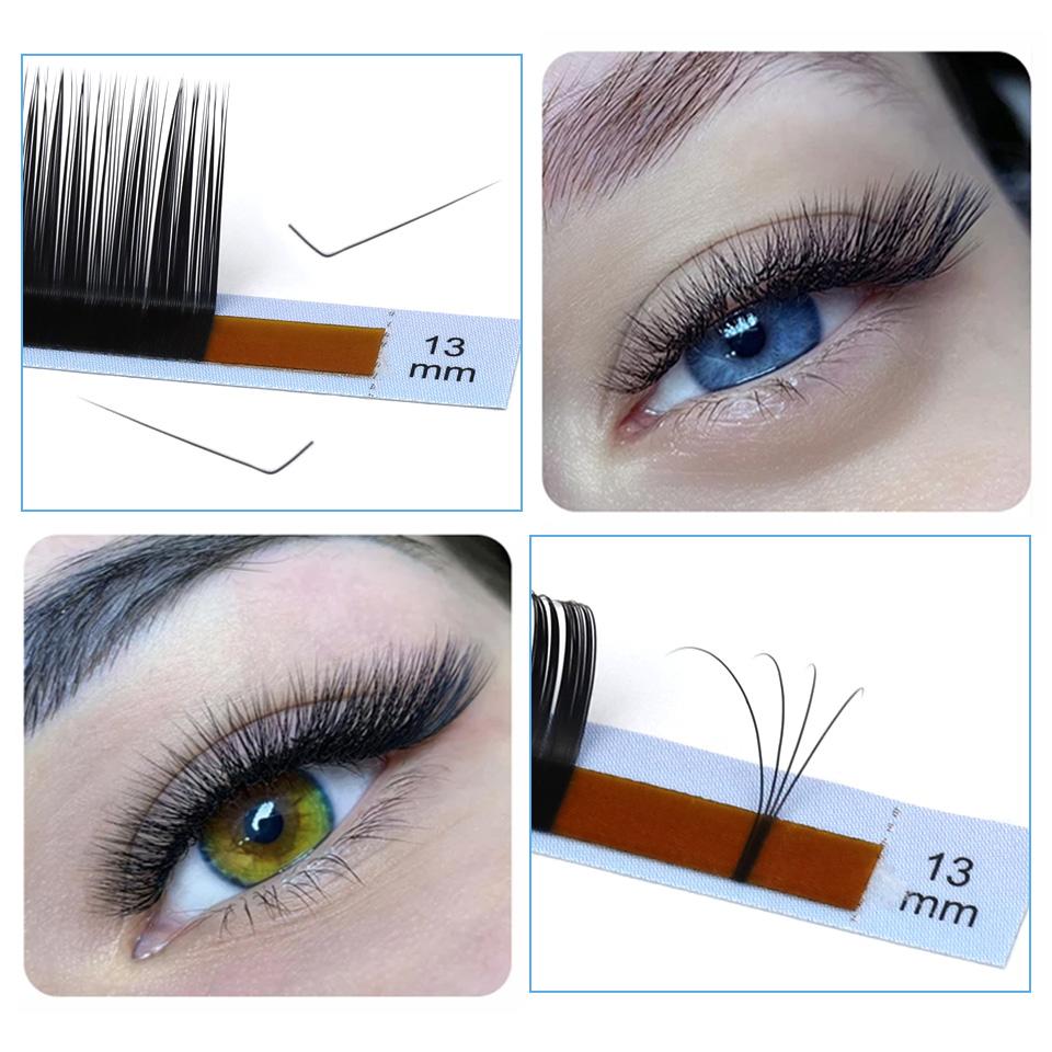 Lashrujade L L+ LC LD LU(M) Curl Individual Eyelashes Extensions Natural Soft Faux Mink Russian Volume Lashes Makeup Cilios