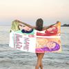1pc KPop Demon Hunters28 Beach Towel with Custom Name, Beach/Swimming/Bath/Picnic/Camping Towel, Suitable for Seaside Beaches
