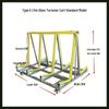 1.5m A-Frame Glass Transport Cart