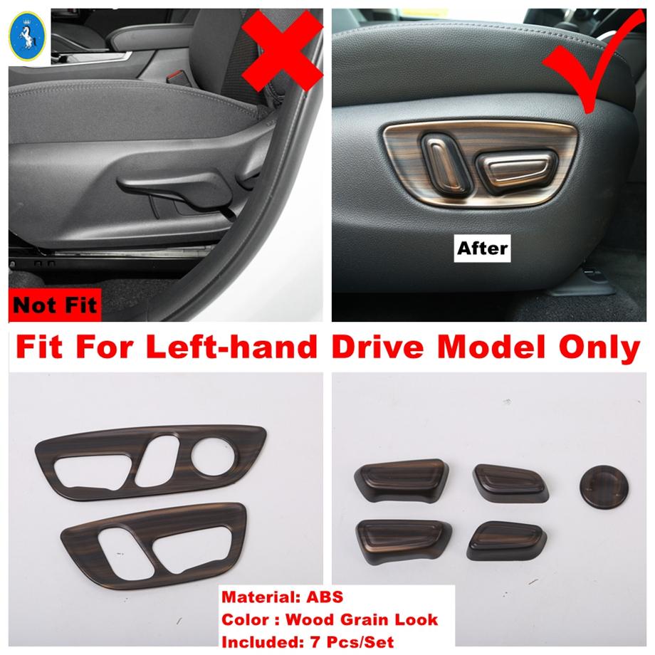 For Toyota Sienna - 2025 Carbon Fiber Car Seat Backrest Adjustment Button Decor Panel Sticker Cover Trim ABS Accessories
