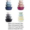 4 pieces/set Food Grade Salad Bowl Stacking Refrigerator Preservation Box Portable Crisper  Outdoor