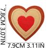 Fashion Love Patch Sticker Computer Embroidery Label Sweet Love Embroidery Cloth Sticker Lanyard Love Clothes Decoration