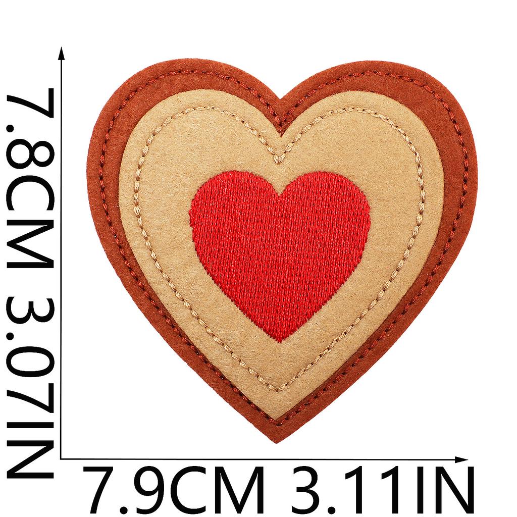 Fashion Love Patch Sticker Computer Embroidery Label Sweet Love Embroidery Cloth Sticker Lanyard Love Clothes Decoration