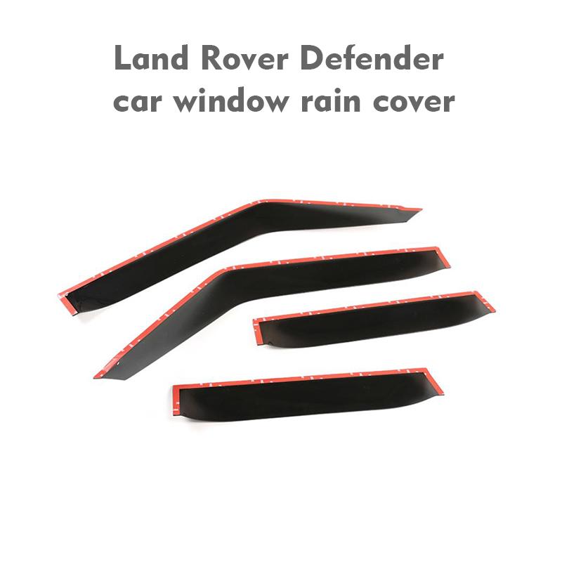 FOR Land Rover Defender 90 110 Car Window Rain Cover Window Visors Deflector Smoke Sun Rain Guard Deflector Car Accessories