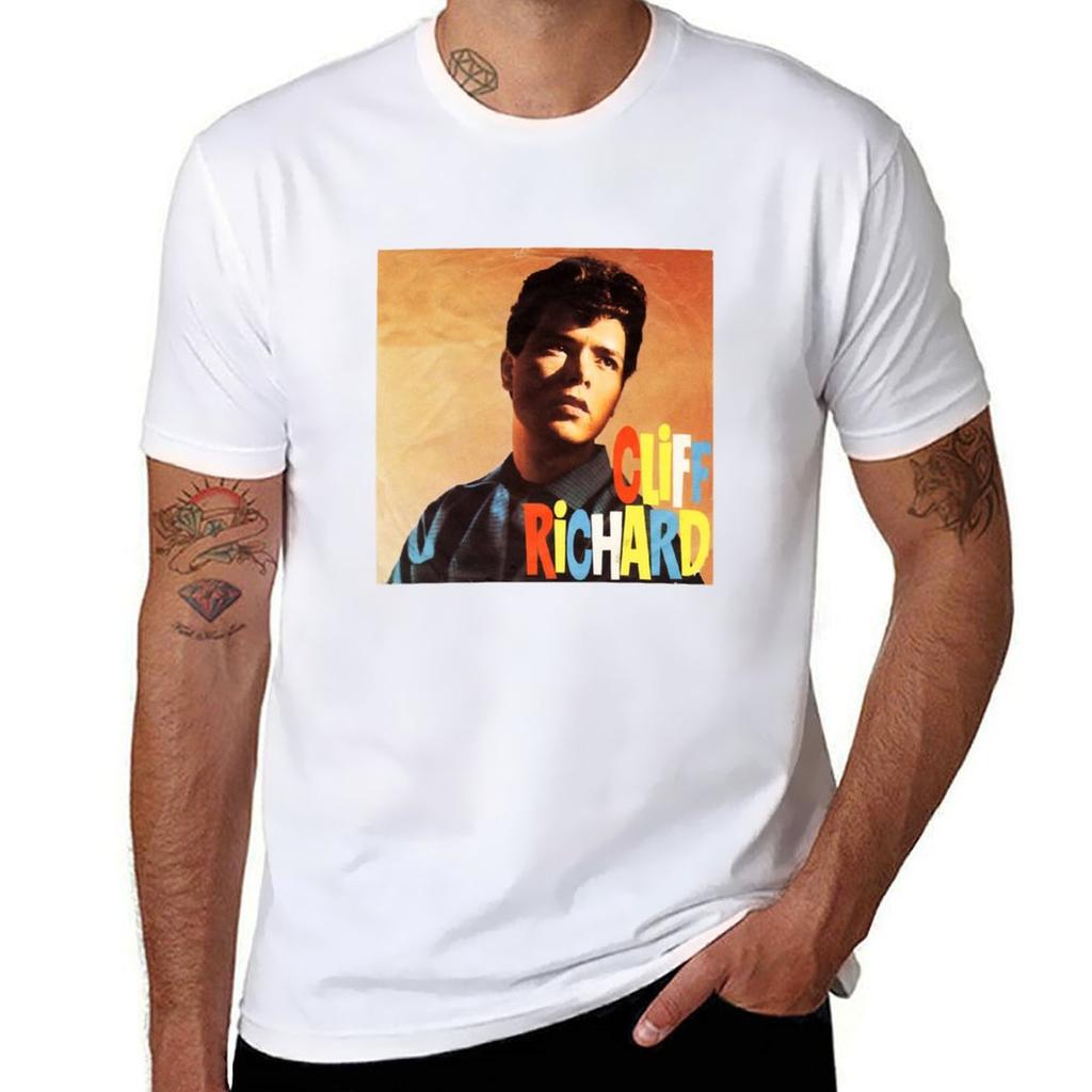 Cliff Richard Tshirt Comfortable Basic Crew Neck Tee Tshirt